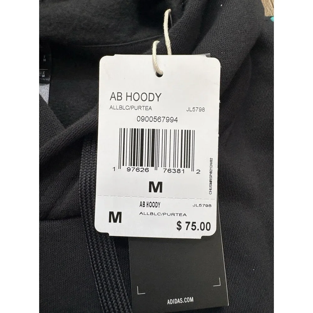 Adidas All Blacks Hoodie Sweatshirt Black Men’s Sz Medium JL5798